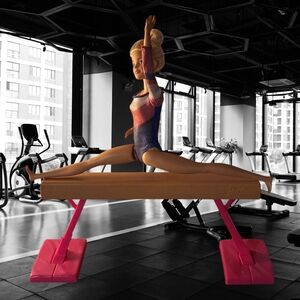 Barbie Gymnast Doll with Pink and Blue Outfit